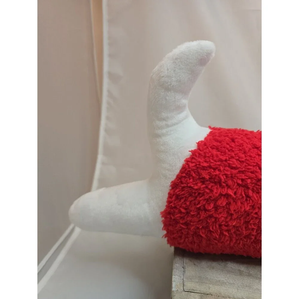 Room Essentials Target Valentine Dog Shaped Toss Pillow Red Heart 18” Plush New